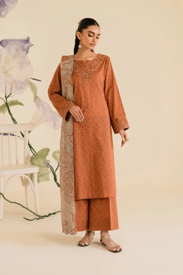 UE-419 Textured Lawn Unstitched 3-Piece Suit - Sole Mode '25 by Iznik Fashions