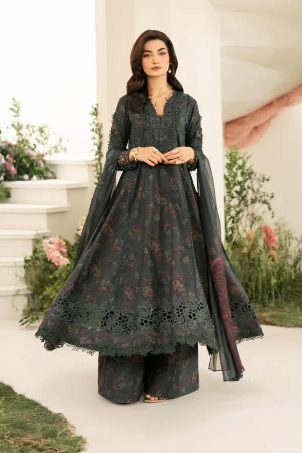 IFE-08 Embroidered Lawn Unstitched 3-Piece Suit - Festive Edition '25 by Iznik Fashions - Image 6