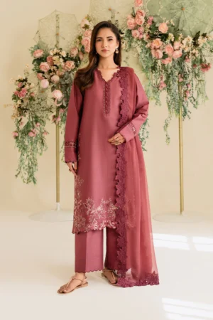 UE-432 Embroidered Textured Lawn Unstitched 3-Piece Suit - Sole Mode '25 by Iznik Fashions