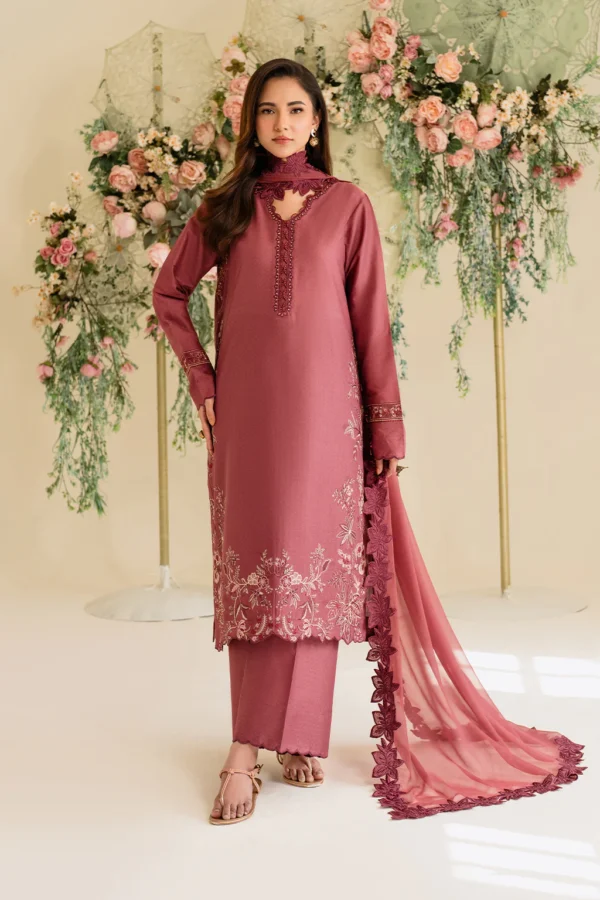 UE-432 Embroidered Textured Lawn Unstitched 3-Piece Suit - Sole Mode '25 by Iznik Fashions - Image 4