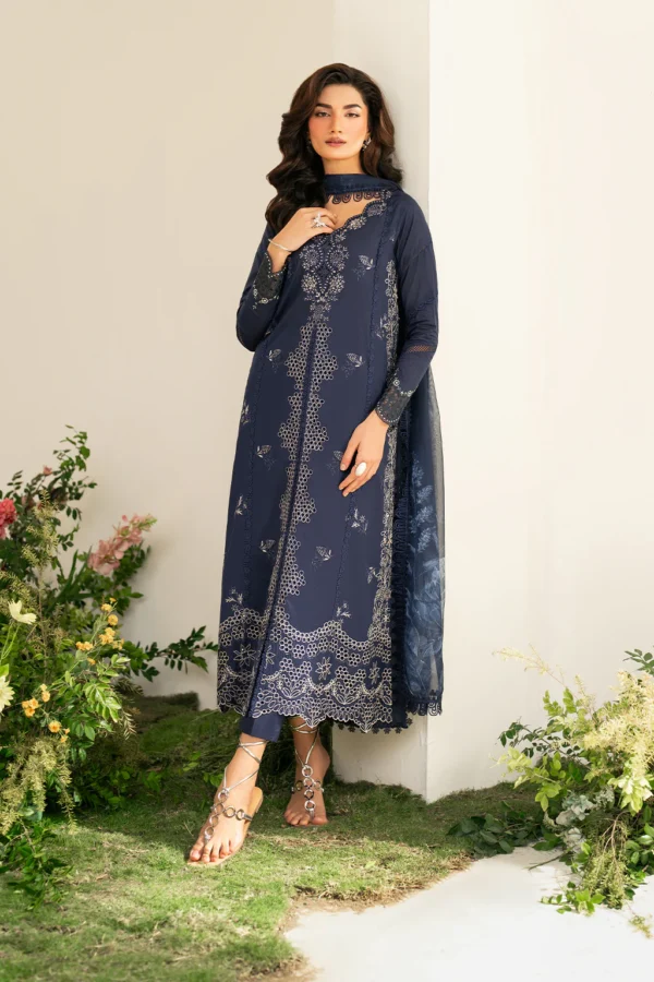IFE-04 Embroidered Lawn Unstitched 3-Piece Suit - Festive Edition '25 by Iznik Fashions - Image 12