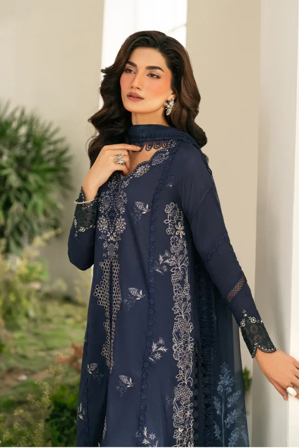 IFE-04 Embroidered Lawn Unstitched 3-Piece Suit - Festive Edition '25 by Iznik Fashions - Image 11