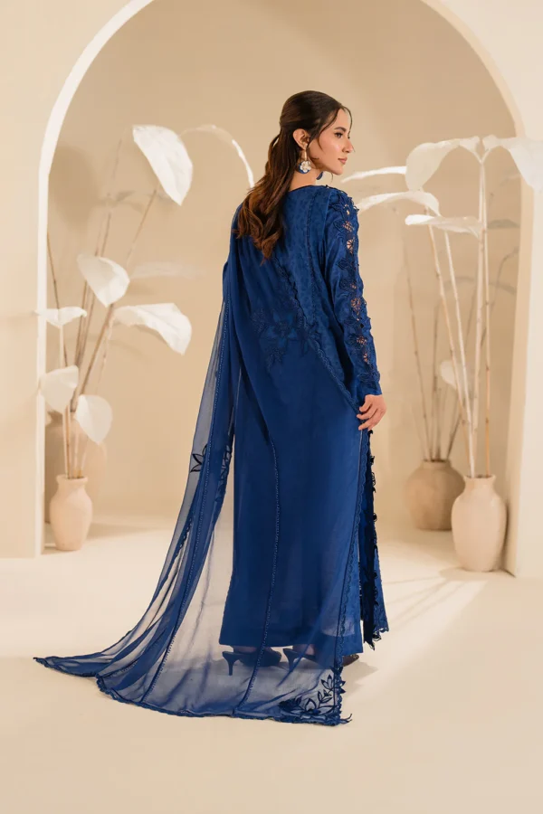 UE-420 Textured Lawn Ustitched 3-Piece Suit - Sole Mode '25 by Iznik Fashions - Image 2