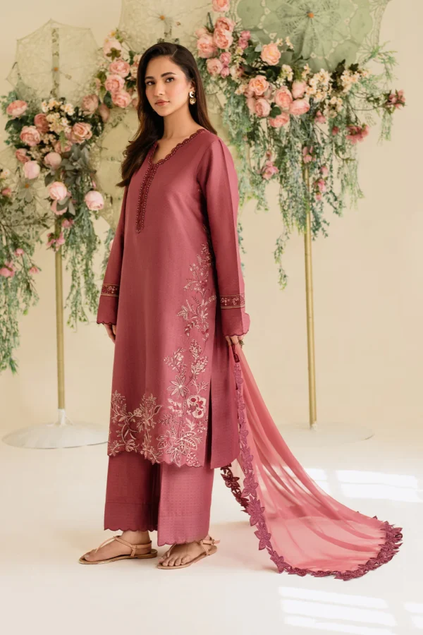 UE-432 Embroidered Textured Lawn Unstitched 3-Piece Suit - Sole Mode '25 by Iznik Fashions - Image 5