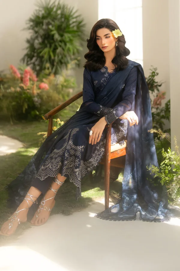 IFE-04 Embroidered Lawn Unstitched 3-Piece Suit - Festive Edition '25 by Iznik Fashions - Image 4
