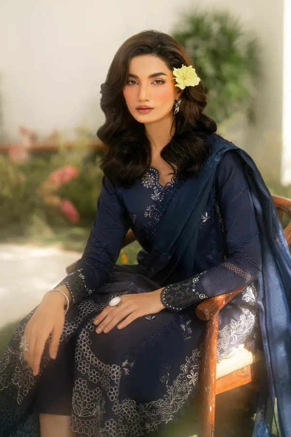 IFE-04 Embroidered Lawn Unstitched 3-Piece Suit - Festive Edition '25 by Iznik Fashions - Image 13