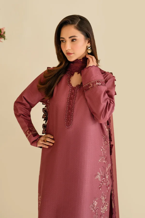 UE-432 Embroidered Textured Lawn Unstitched 3-Piece Suit - Sole Mode '25 by Iznik Fashions - Image 6