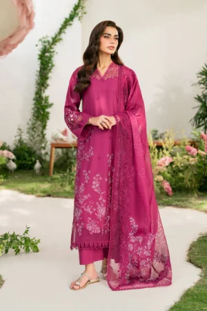 IFE-07 Embroidered Lawn Unstitched 3-Piece Suit - Festive Edition '25 by Iznik Fashions
