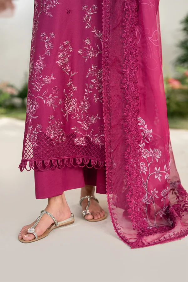 IFE-07 Embroidered Lawn Unstitched 3-Piece Suit - Festive Edition '25 by Iznik Fashions - Image 9