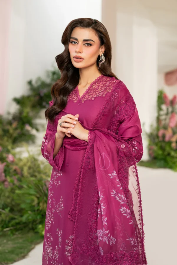 IFE-07 Embroidered Lawn Unstitched 3-Piece Suit - Festive Edition '25 by Iznik Fashions - Image 8