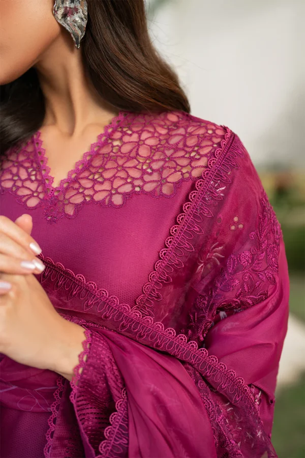IFE-07 Embroidered Lawn Unstitched 3-Piece Suit - Festive Edition '25 by Iznik Fashions - Image 3