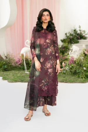 IFE-10 Embroidered Lawn Unstitched 3-Piece Suit - Festive Edition '25 by Iznik Fashions