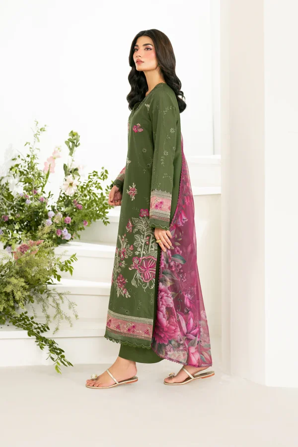 IFE-02 Embroidered Lawn Unstitched 3-Piece Suit - Festive Edition '25 by Iznik Fashions - Image 5