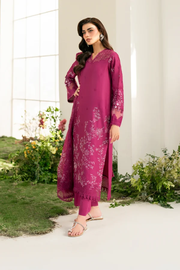 IFE-07 Embroidered Lawn Unstitched 3-Piece Suit - Festive Edition '25 by Iznik Fashions - Image 5