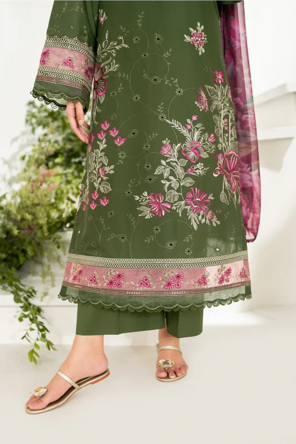 IFE-02 Embroidered Lawn Unstitched 3-Piece Suit - Festive Edition '25 by Iznik Fashions - Image 7
