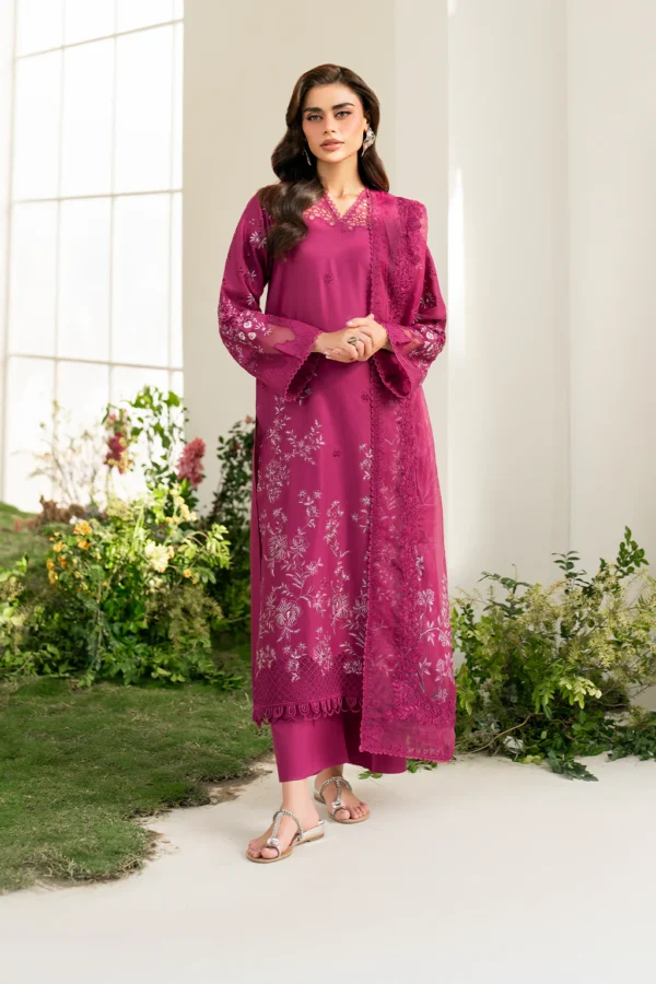 IFE-07 Embroidered Lawn Unstitched 3-Piece Suit - Festive Edition '25 by Iznik Fashions - Image 7