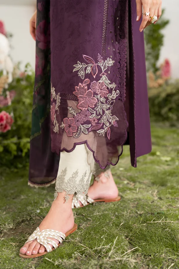 IFE-03 Embroidered Lawn Unstitched 3-Piece Suit - Festive Edition '25 by Iznik Fashions - Image 7