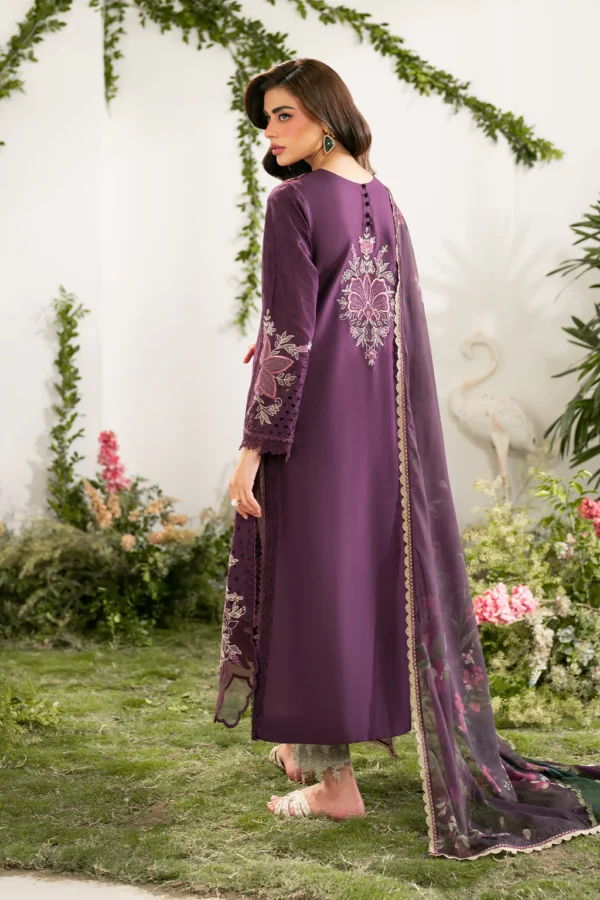IFE-03 Embroidered Lawn Unstitched 3-Piece Suit - Festive Edition '25 by Iznik Fashions - Image 2