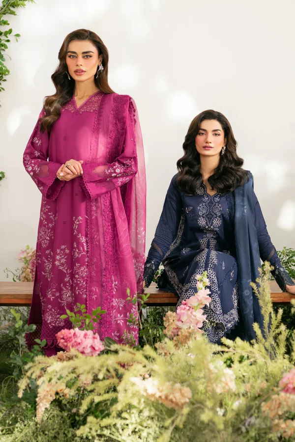 IFE-04 Embroidered Lawn Unstitched 3-Piece Suit - Festive Edition '25 by Iznik Fashions - Image 15