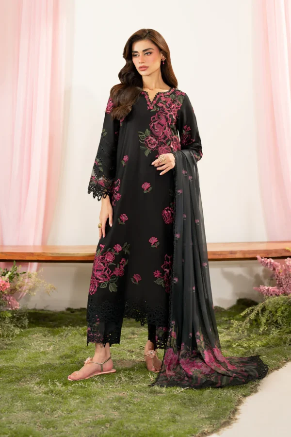 IFE-06 Embroidered Lawn Unstitched 3-Piece Suit - Festive Edition '25 by Iznik Fashions - Image 6