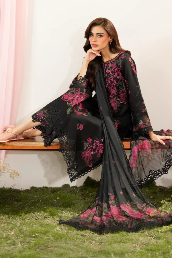 IFE-06 Embroidered Lawn Unstitched 3-Piece Suit - Festive Edition '25 by Iznik Fashions - Image 5