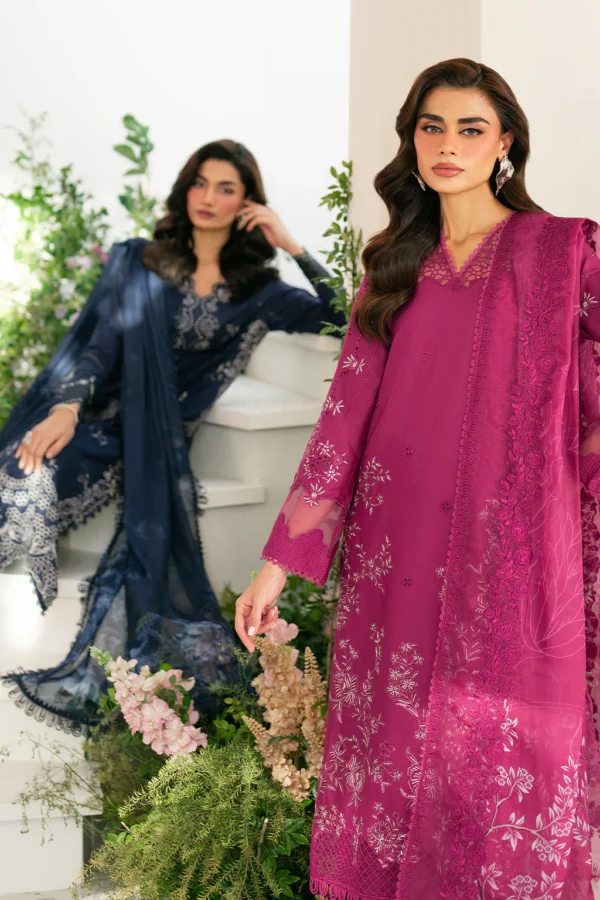 IFE-04 Embroidered Lawn Unstitched 3-Piece Suit - Festive Edition '25 by Iznik Fashions - Image 16