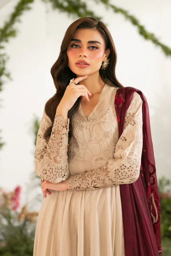 IFE-05 Embroidered Lawn Unstitched 3-Piece Suit - Festive Edition '25 by Iznik Fashions - Image 5