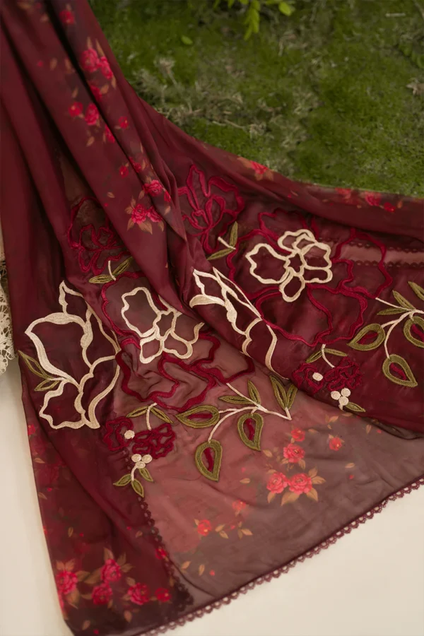 IFE-05 Embroidered Lawn Unstitched 3-Piece Suit - Festive Edition '25 by Iznik Fashions - Image 8