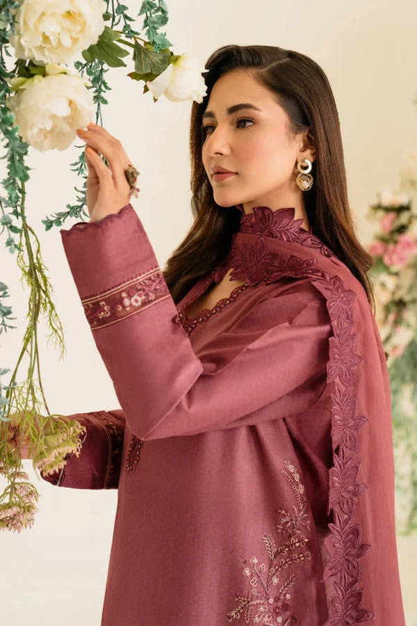 UE-432 Embroidered Textured Lawn Unstitched 3-Piece Suit - Sole Mode '25 by Iznik Fashions - Image 9