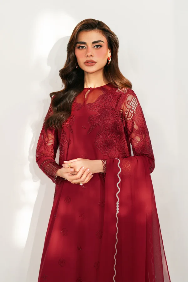 IFE-01 Embroidered Lawn Unstitched 3-Piece Suit - Festive Edition '25 by Iznik Fashions - Image 6
