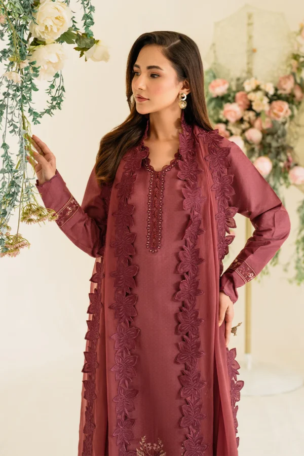 UE-432 Embroidered Textured Lawn Unstitched 3-Piece Suit - Sole Mode '25 by Iznik Fashions - Image 10