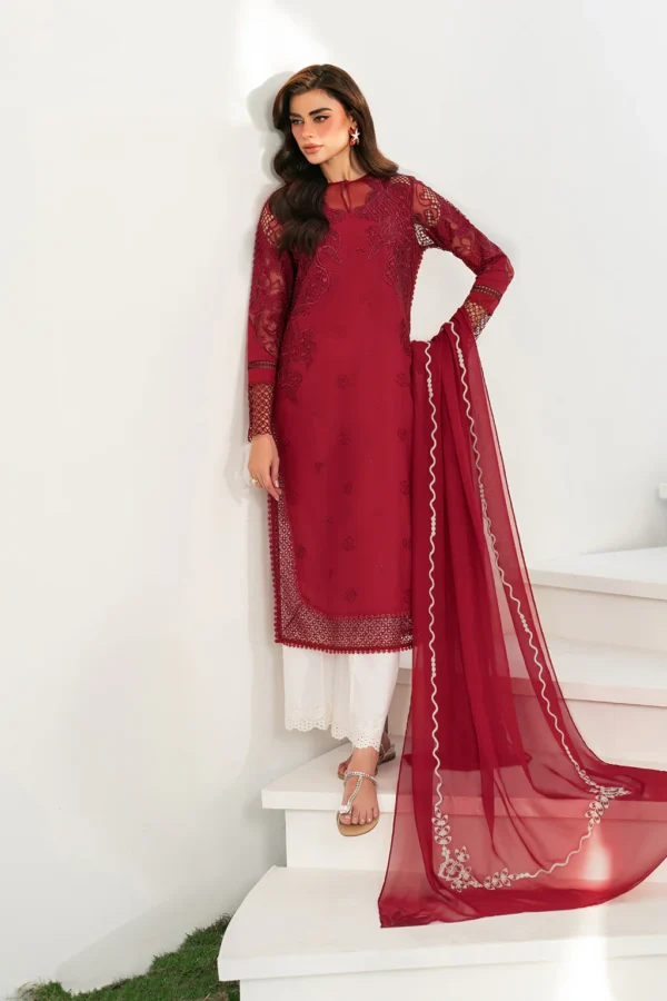 IFE-01 Embroidered Lawn Unstitched 3-Piece Suit - Festive Edition '25 by Iznik Fashions - Image 5