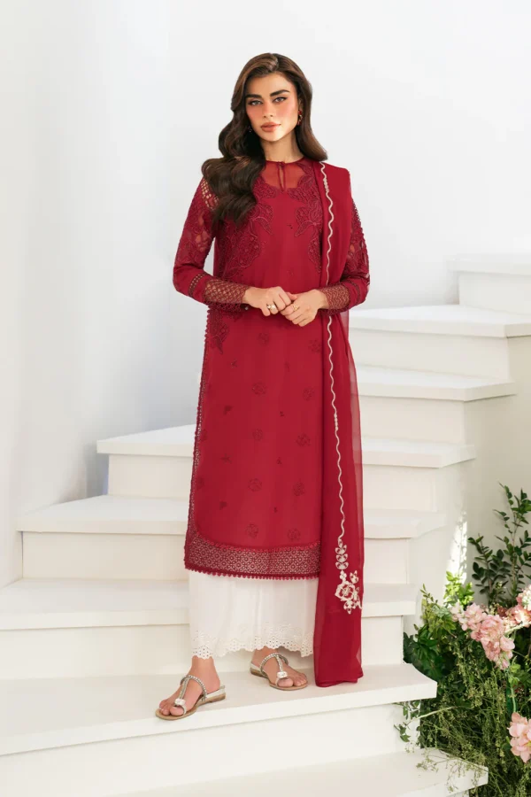 IFE-01 Embroidered Lawn Unstitched 3-Piece Suit - Festive Edition '25 by Iznik Fashions