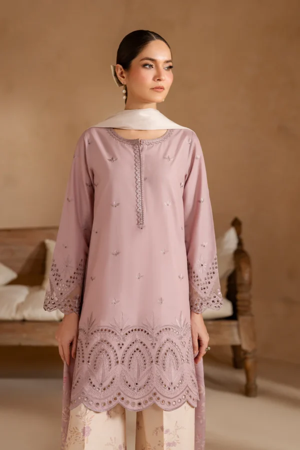 UE-470 Embroidered Lawn Unstitched 3-Piece Suit - Sole Mode '25 by Iznik Fashions - Image 3