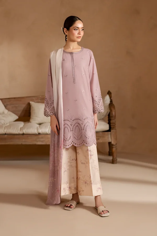 UE-470 Embroidered Lawn Unstitched 3-Piece Suit - Sole Mode '25 by Iznik Fashions - Image 7