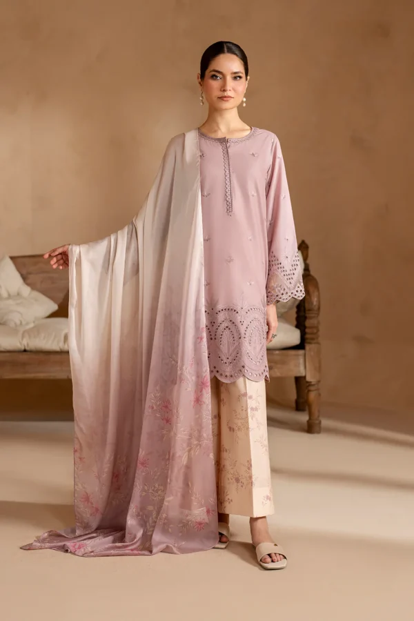UE-470 Embroidered Lawn Unstitched 3-Piece Suit - Sole Mode '25 by Iznik Fashions - Image 8