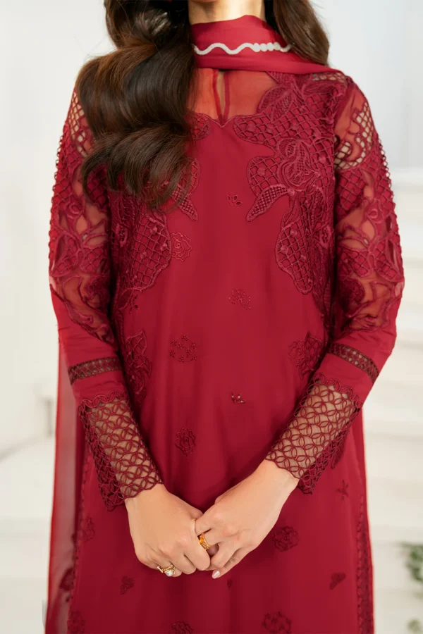 IFE-01 Embroidered Lawn Unstitched 3-Piece Suit - Festive Edition '25 by Iznik Fashions - Image 3