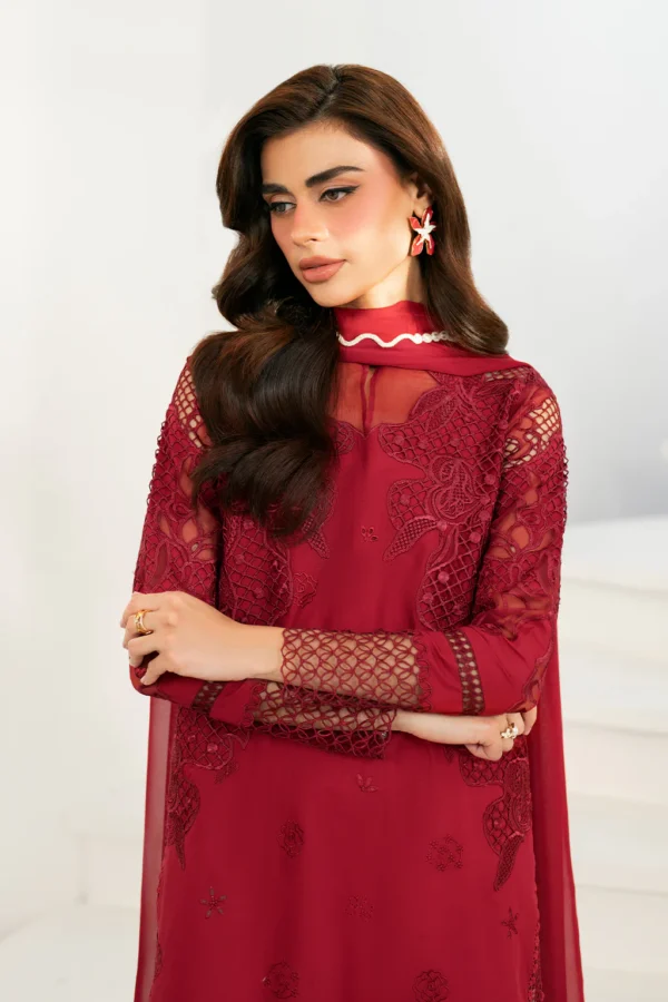 IFE-01 Embroidered Lawn Unstitched 3-Piece Suit - Festive Edition '25 by Iznik Fashions - Image 12