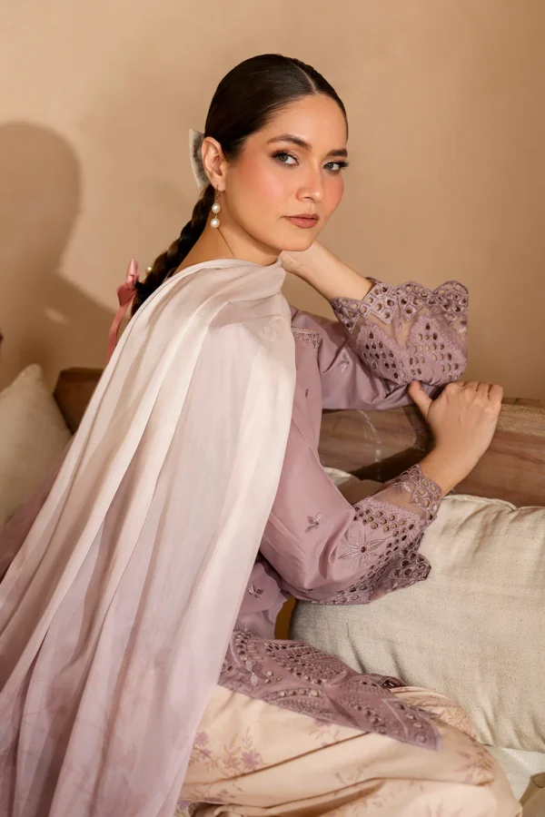 UE-470 Embroidered Lawn Unstitched 3-Piece Suit - Sole Mode '25 by Iznik Fashions - Image 11