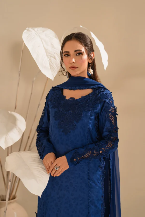 UE-420 Textured Lawn Ustitched 3-Piece Suit - Sole Mode '25 by Iznik Fashions - Image 9