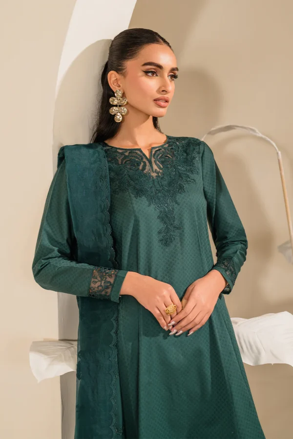 UE-422 Textured Lawn Ustitched 3-Piece Suit - Sole Mode '25 by Iznik Fashions - Image 7