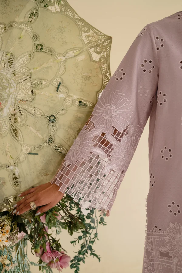 UE-431 Embroidered Textured Lawn Unstitched 3-Piece Suit - Sole Mode '25 by Iznik Fashions - Image 7