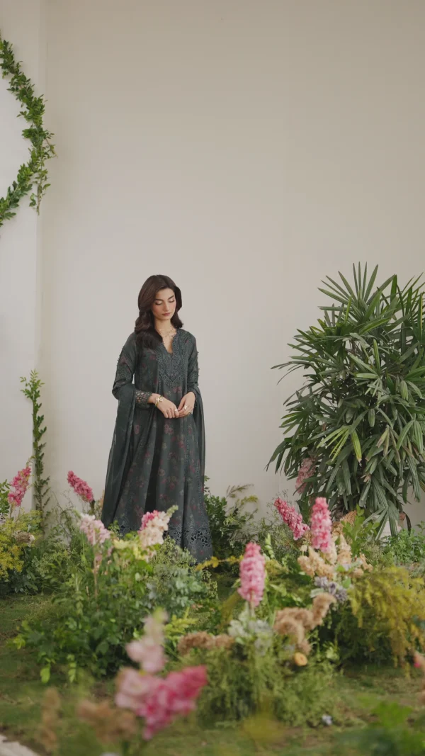 IFE-08 Embroidered Lawn Unstitched 3-Piece Suit - Festive Edition '25 by Iznik Fashions - Image 4