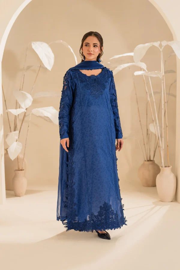 UE-420 Textured Lawn Ustitched 3-Piece Suit - Sole Mode '25 by Iznik Fashions - Image 4