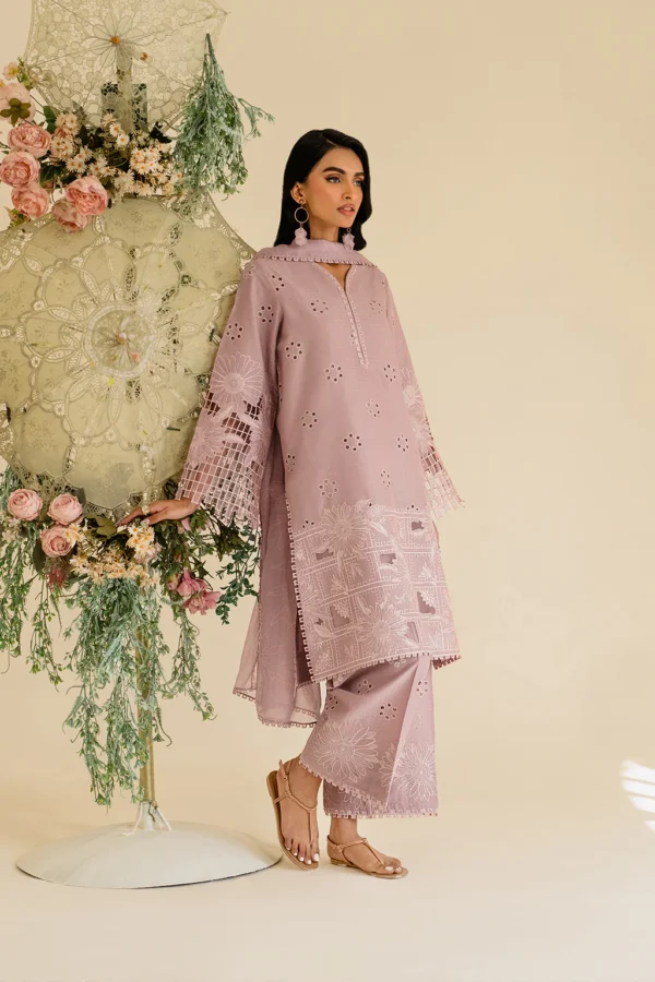 UE-431 Embroidered Textured Lawn Unstitched 3-Piece Suit - Sole Mode '25 by Iznik Fashions - Image 8