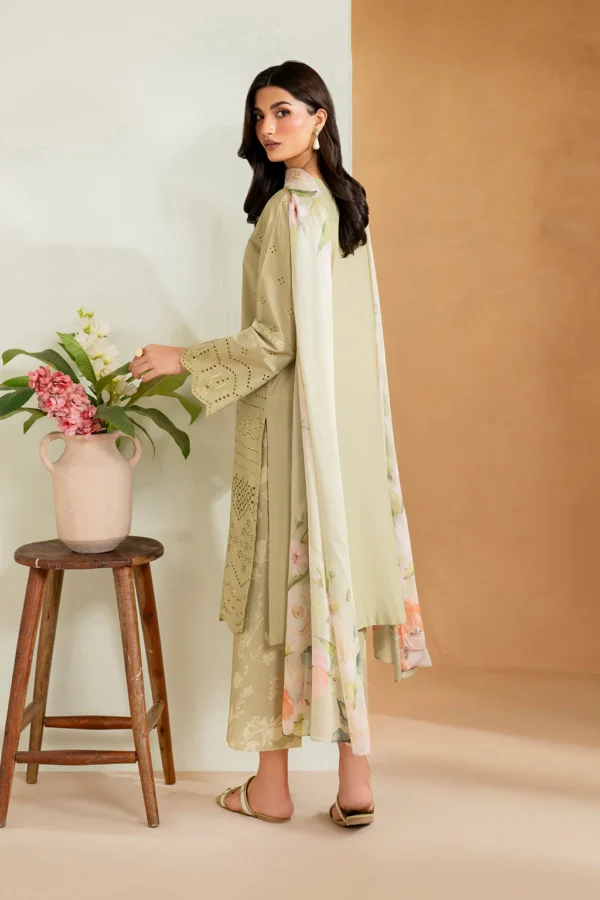 UE-475 Embroidered Lawn Unstitched 3-Piece Suit - Sole Mode '25 by Iznik Fashions - Image 2