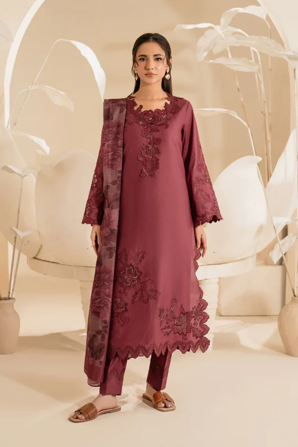 UE-430 Textured Lawn Ustitched 3-Piece Suit - Sole Mode '25 by Iznik Fashions