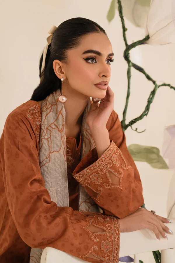 UE-419 Textured Lawn Unstitched 3-Piece Suit - Sole Mode '25 by Iznik Fashions - Image 5