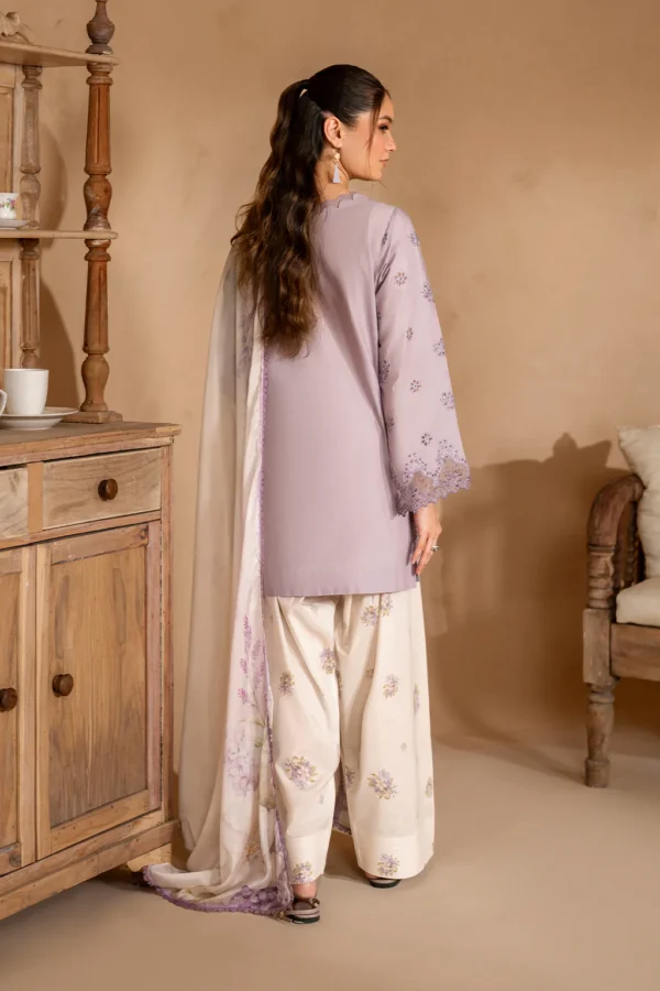 UE-478 Embroidered Lawn Unstitched 3-Piece Suit - Sole Mode '25 by Iznik Fashions - Image 2