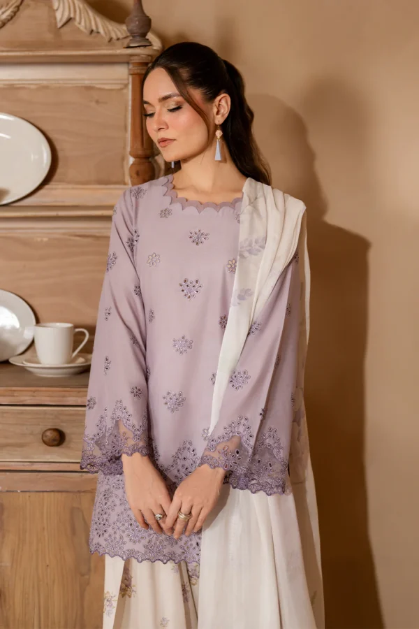 UE-478 Embroidered Lawn Unstitched 3-Piece Suit - Sole Mode '25 by Iznik Fashions - Image 3